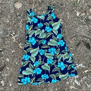 Tropical mini tank dress